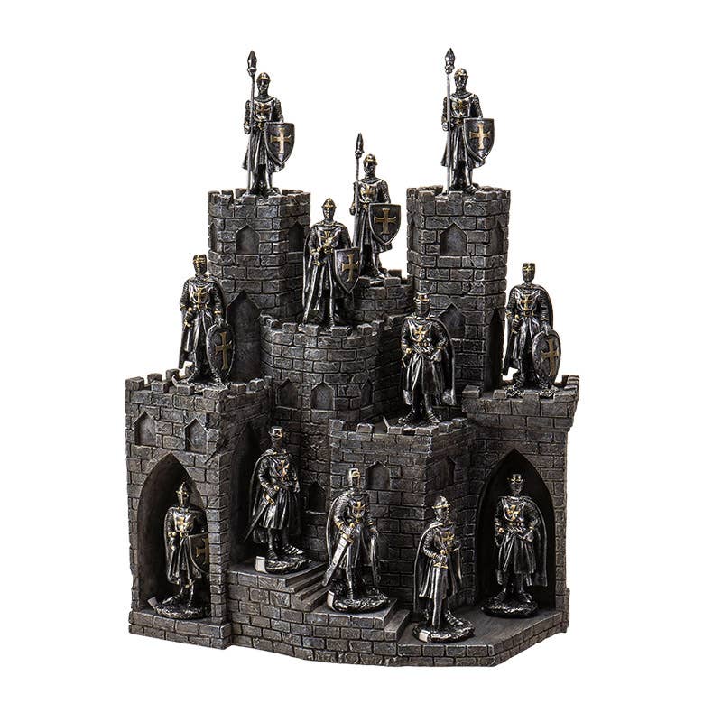 Pacific Trading - Wholesale Decorative Figurine - Medieval Castle Display with 12 Knights1