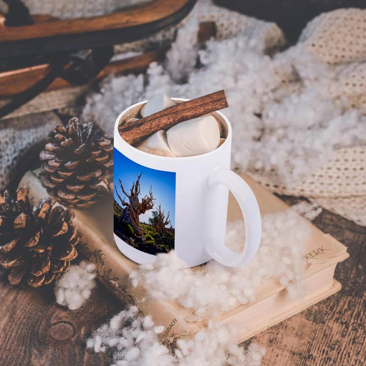 3dRose - Wholesale Coffee Mug - 3dRose, Two Backlit Ancient Pines in Inyo National Forest, Mug11