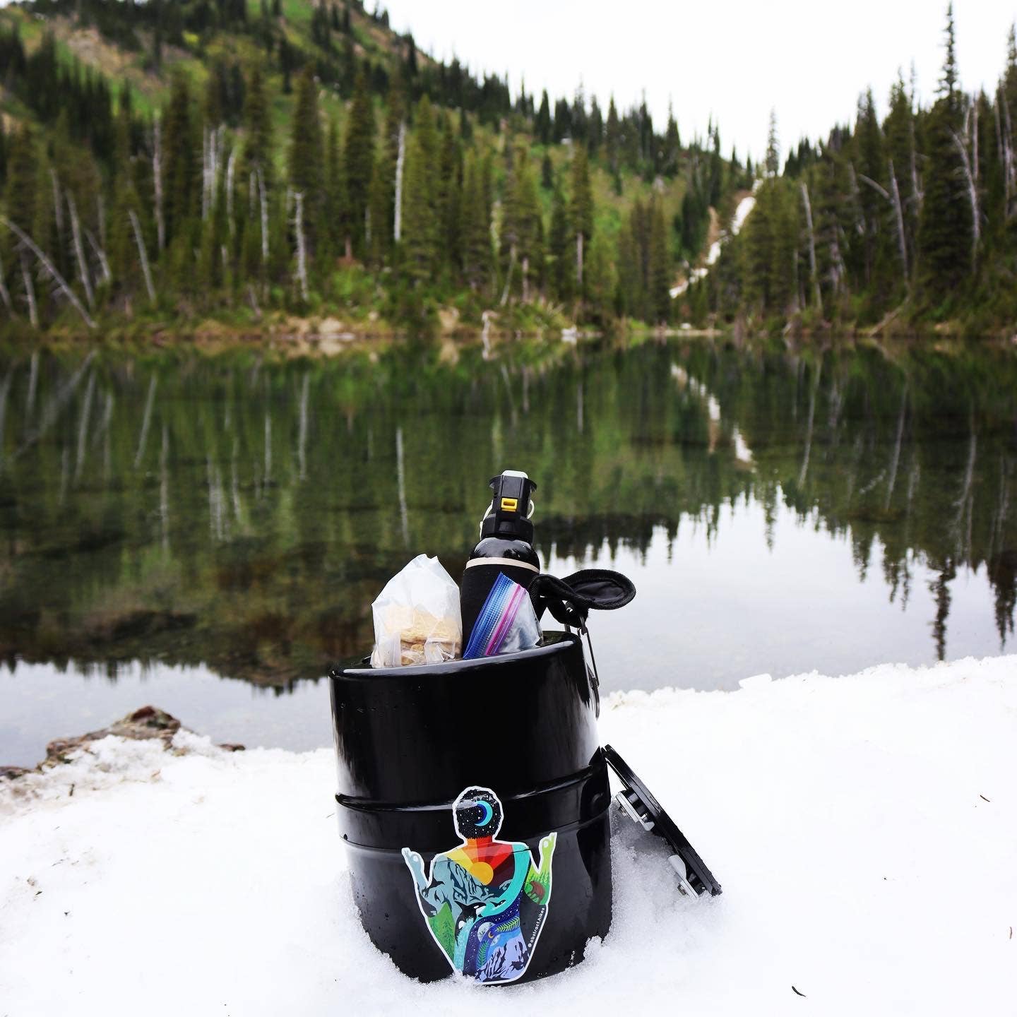 Abstract Hikes - Wholesale Sticker - Yoga Sticker: "Meditation Man"5