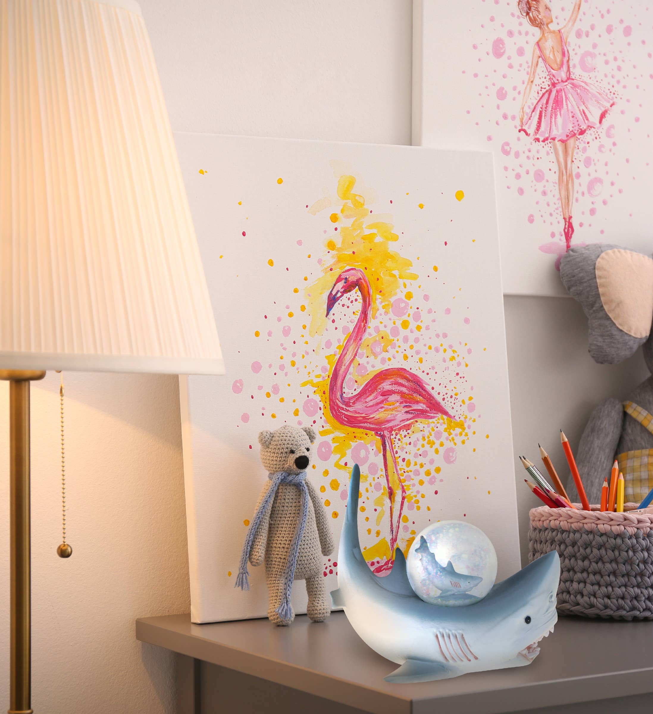 Cota Global - Wholesale Snow Globe - Wild Snow Globe - Shark (45Mm)5