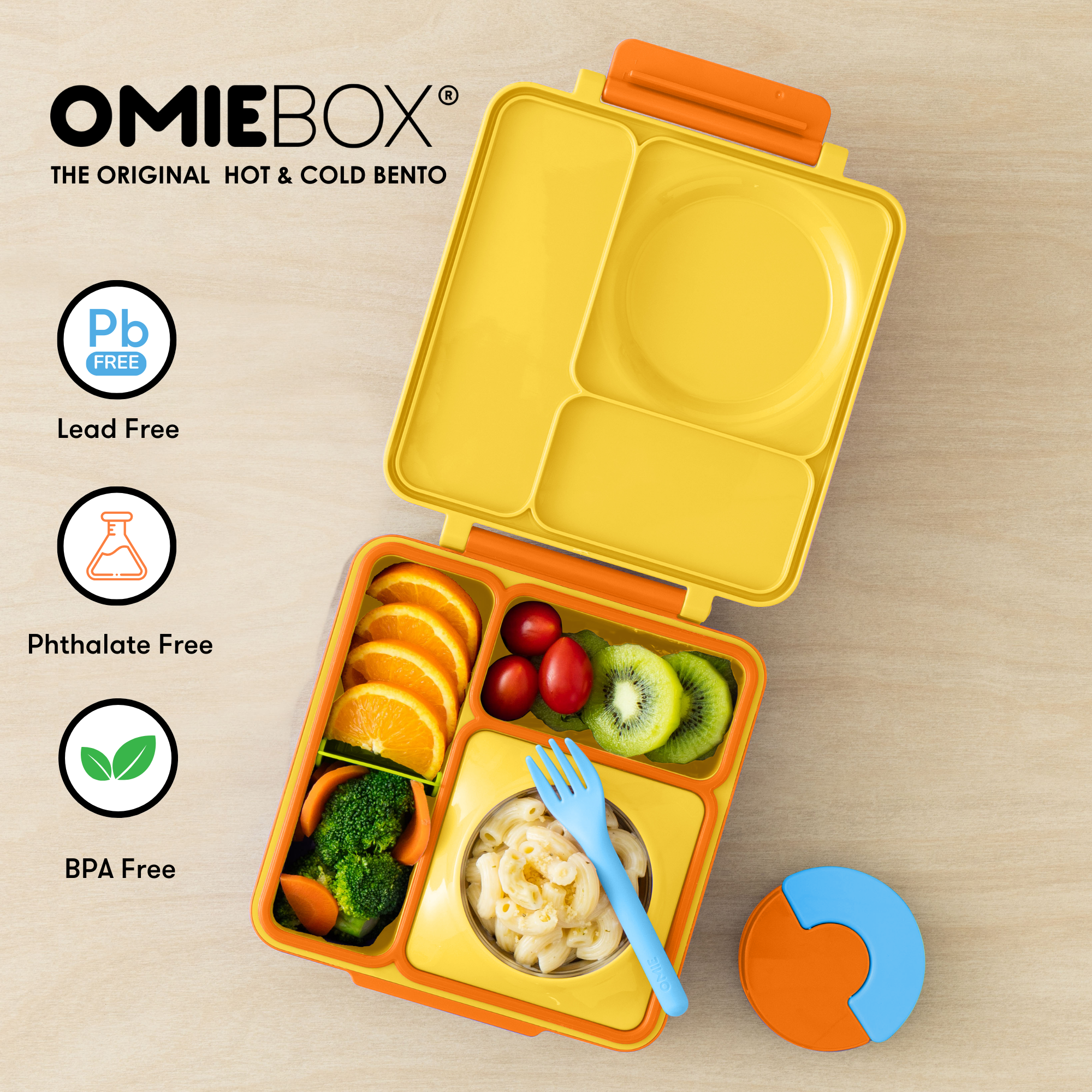 OmieLife - Wholesale Broodtrommel/lunchdoos - Kinderen - OmieBox: Zonneschijn3