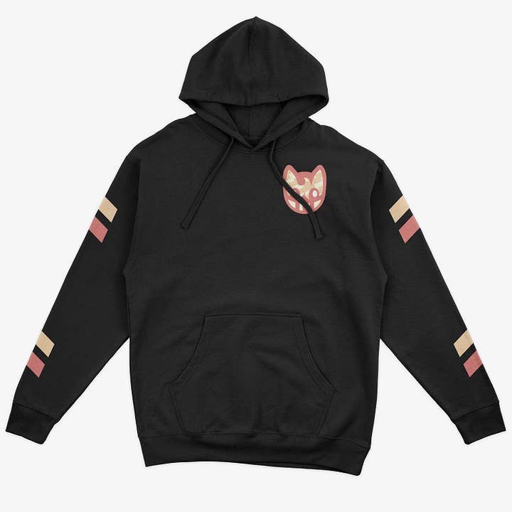 Black 90's Anime Girls Independent Unisex Pullover Hoodie for wholesale on Faire