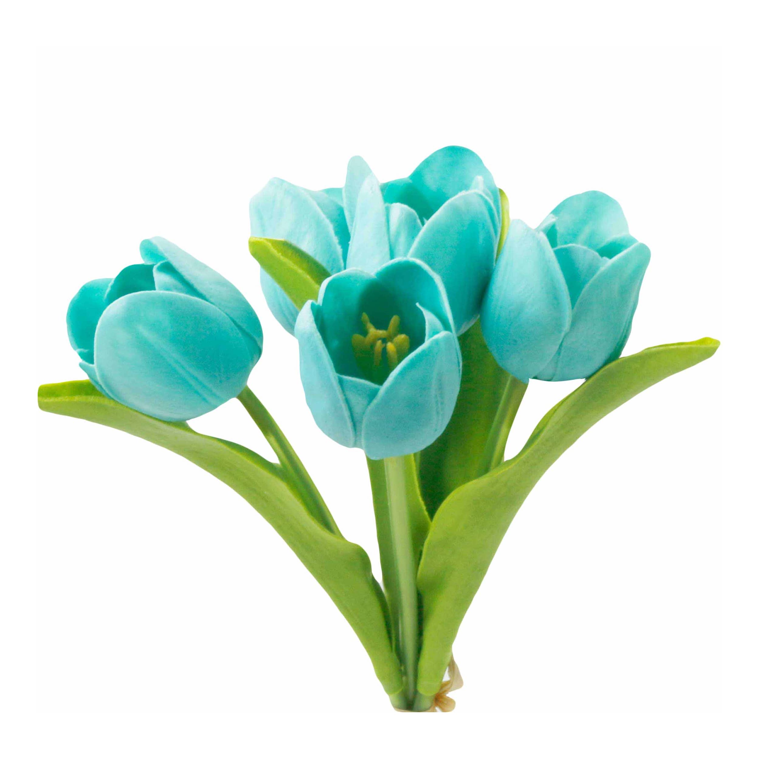 Angel Isabella – wholesale Artificial flowers – Pack of 5-stems Real Touch medium open tulip14