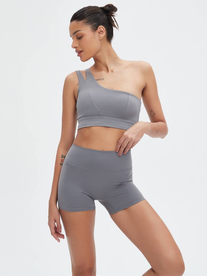 Mantra Active - Wholesale Athletic Shorts - Women's - Nikki SoftBalance™ High-Waisted Active Shorts10