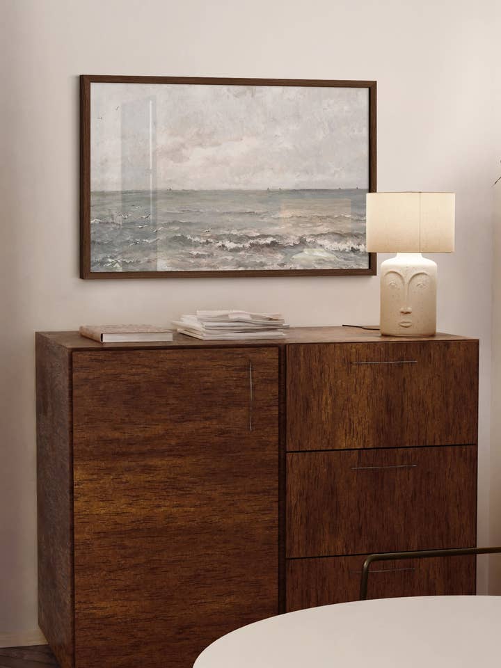 Impression encadrée de voilier vintage pour la vente par Haus and Hues