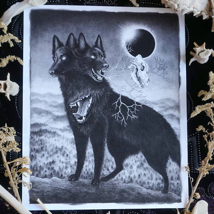 The Dawn of the Beginning of the End- surreal art print for wholesale by Strangely Rose