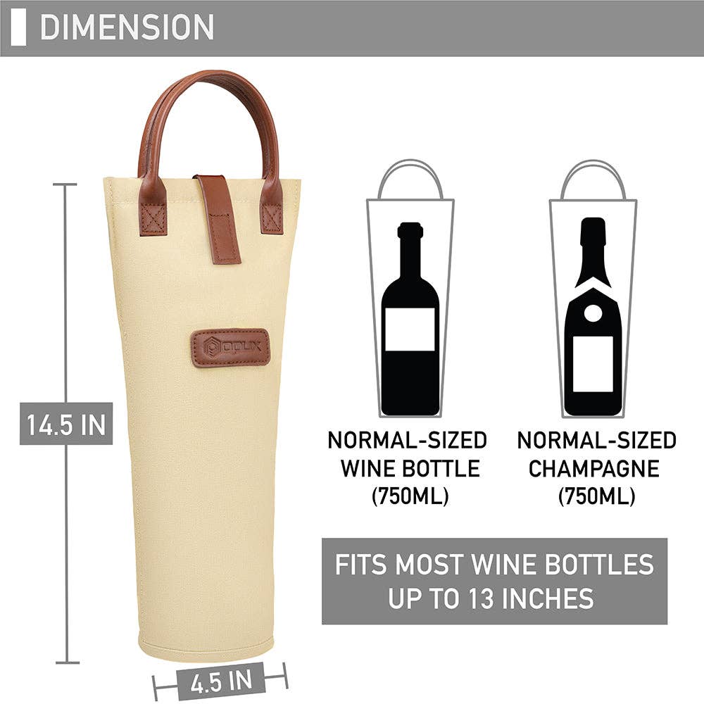OPUX – wholesale Wine tote – 1 Bottle Classic Wine Carrier Bag10