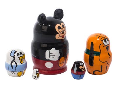 Golden Cockerel – Estatueta decorativa por atacado – Boneca Mini Mickey Mouse 5pc./1,25"2