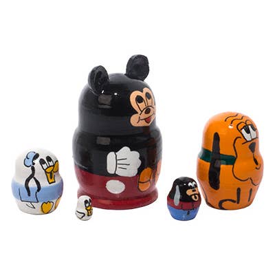 Golden Cockerel - Wholesale Decorative figurine - Mini Mickey Mouse Doll 5pc./1.25"2