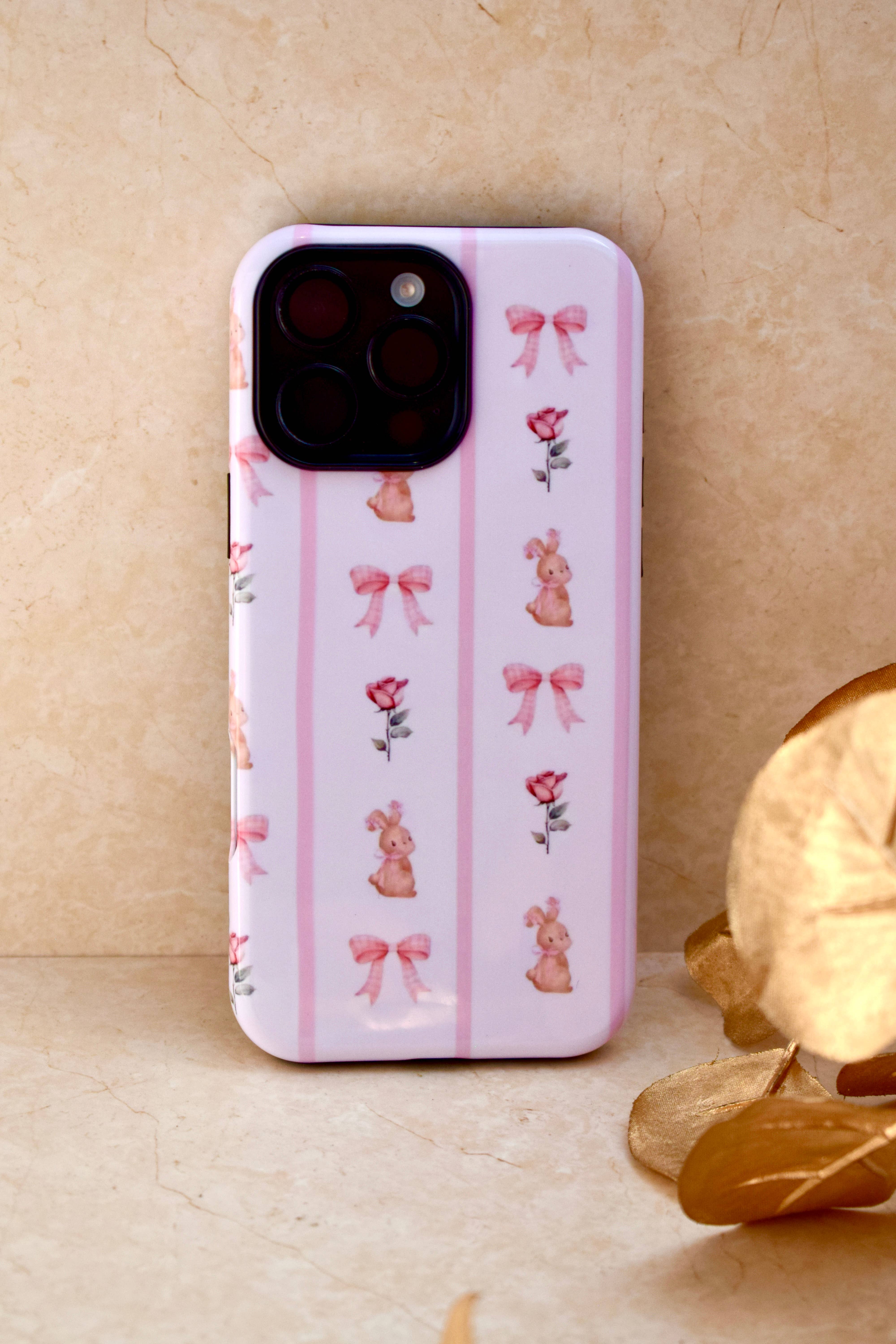 the cute cloud - Vendita all'ingrosso Custodia per cellulare - Donna - Custodia rigida rosa a doppio strato collezione Coquette per iPhone 16 Pro Max1