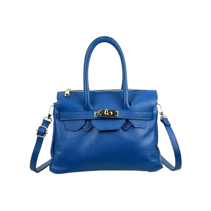 Chenson & Gorett - Wholesale Top Handle Bag - Women's - Women's Italian Leather Handbag with Decorative Front13