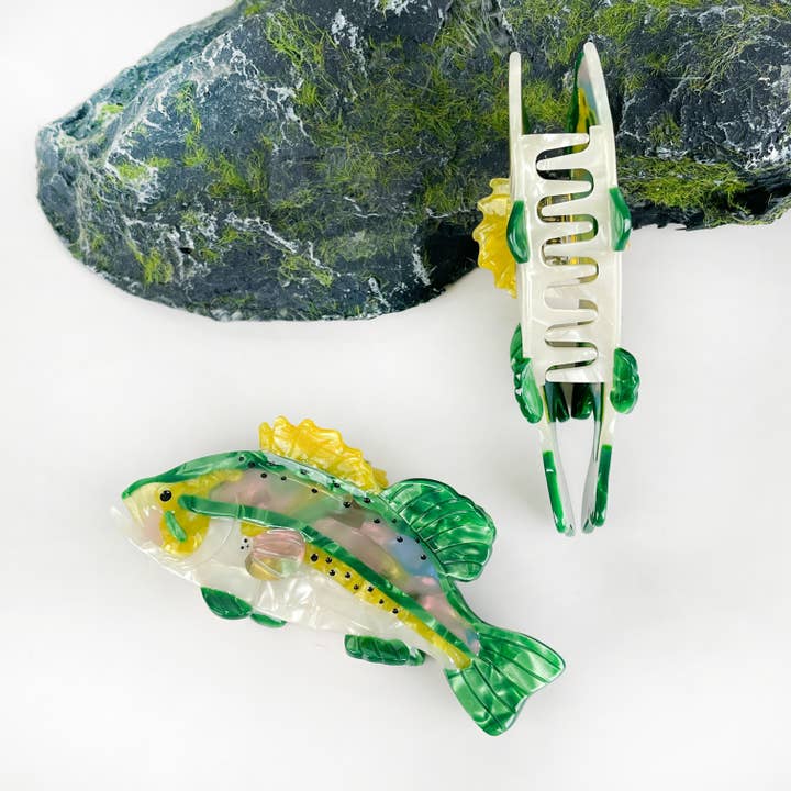 TheDivaSoap - Wholesale Hair Clip - Women's - Perch Claw Clip, Marine Animal Hair Clip