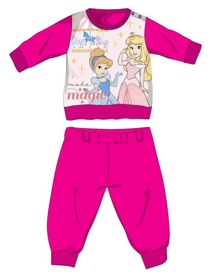 Evidence - Venta al por mayor Pijama - Bebé - Pijamas de franela de algodón grueso de invierno de Princesas Disney para bebé