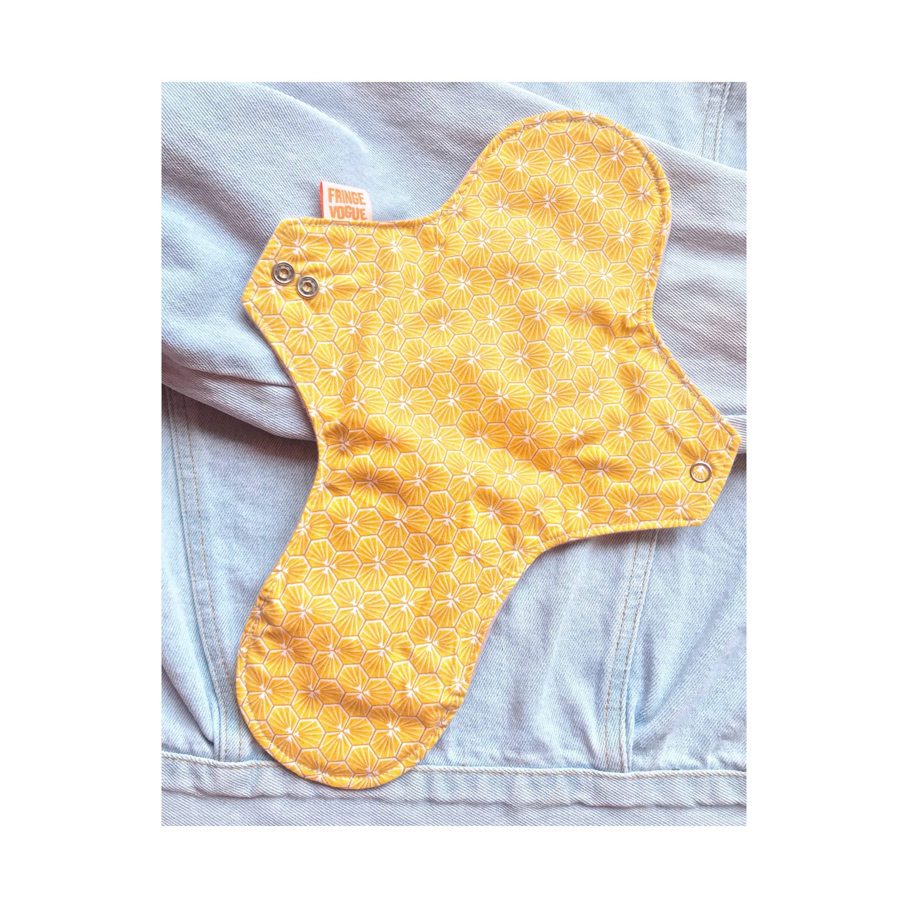 Fringe Vogue - Wholesale Menstrual Pad/Liner - Eco-friendly sanitary napkin - Japanese pattern yellow7