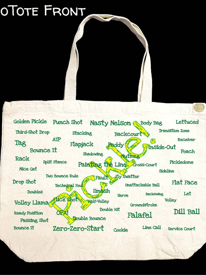 Pickleball Trivia EcoTote for wholesale by TownieSwag