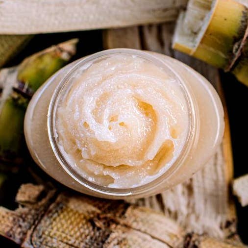 Sandalwood Hawaiian Cane Sugar Body Scrub 4 oz. for wholesale by Lanikai Bath and Body