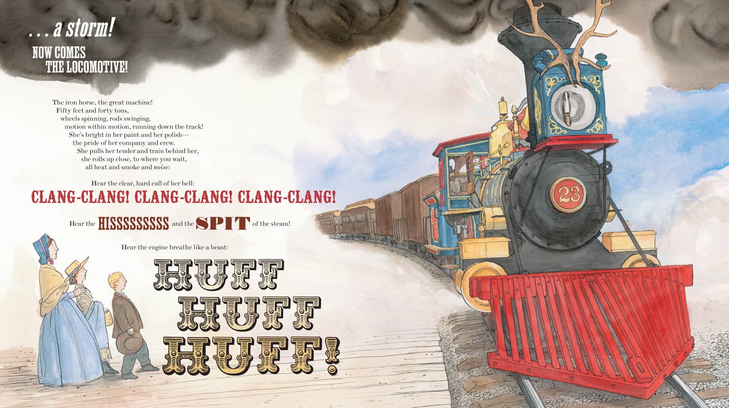 Simon & Schuster - Wholesale Preschool Book (3-5) - Locomotive by Brian Floca2