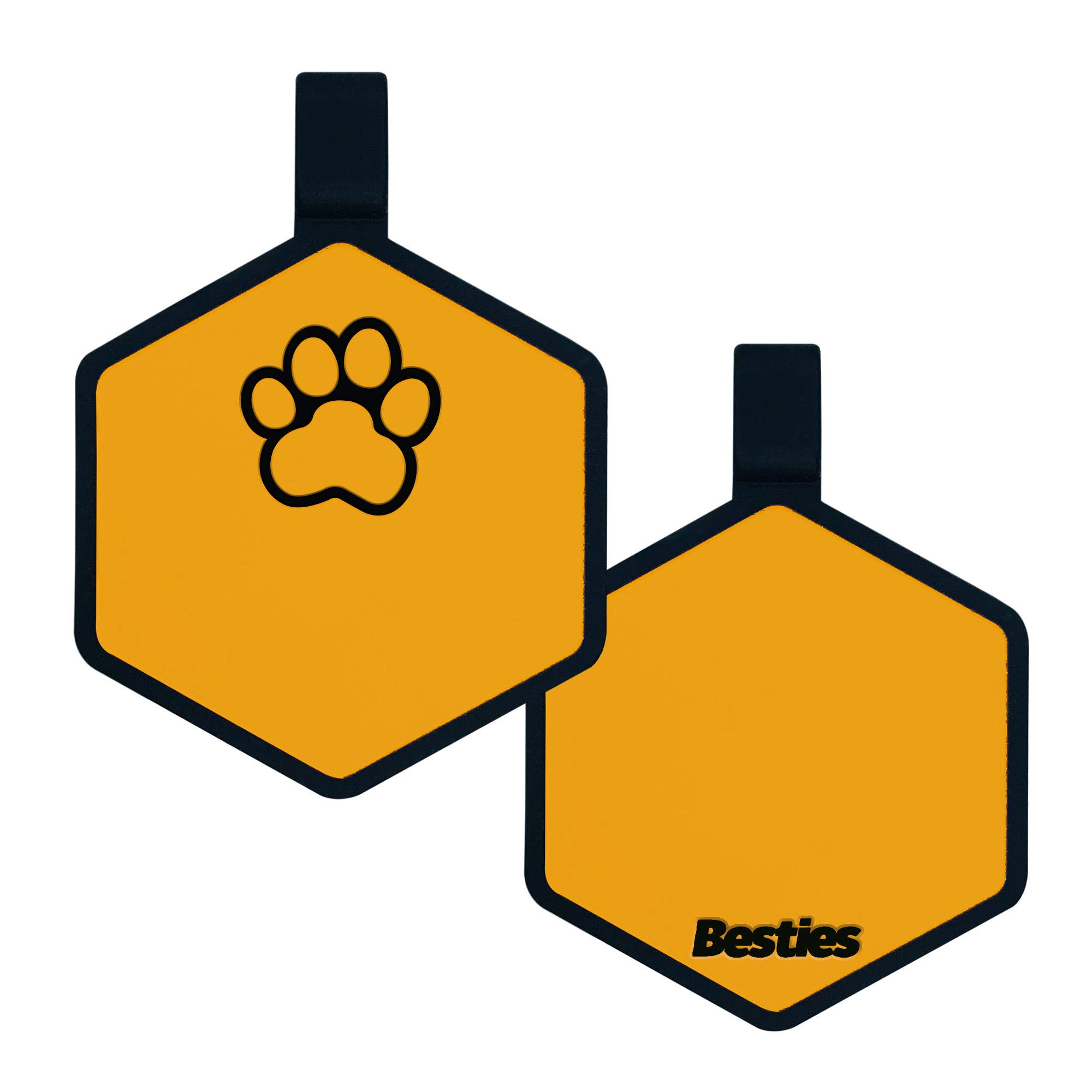 Besties Pets - Wholesale Pet Identification Tag - Dog - Paw Silicone Dog ID Tag13