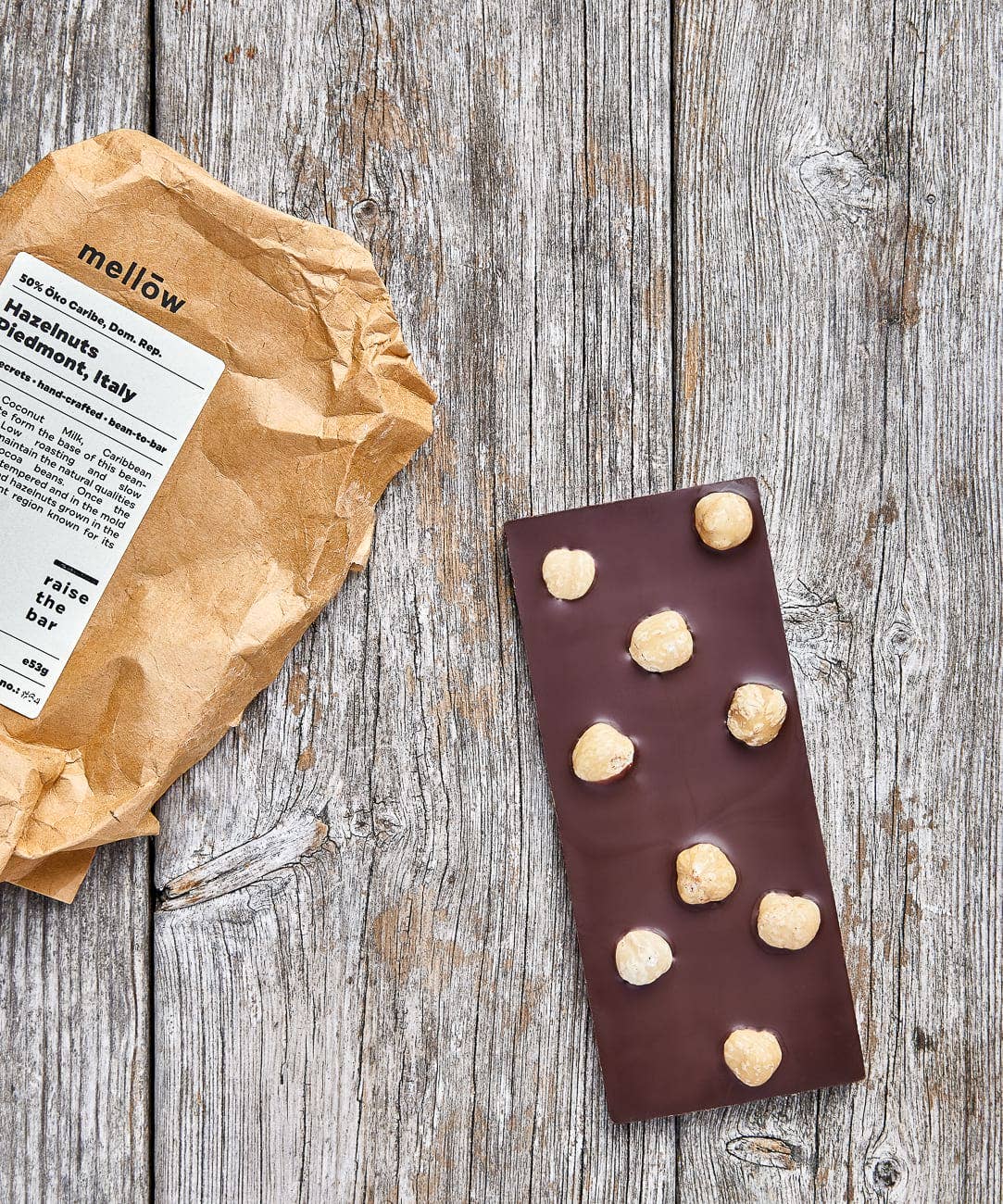 Mellow Chocolate - Wholesale Chocolate Bar - Piedmont Hazelnuts, Italy1