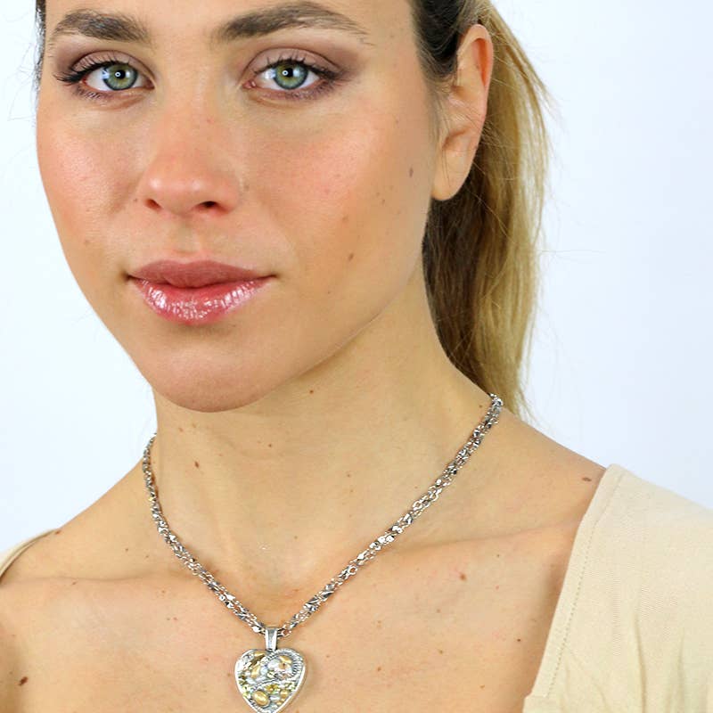 Michal Golan Jewelry - Wholesale Pendant/Charm Necklace - Moonlight Heart Necklace2