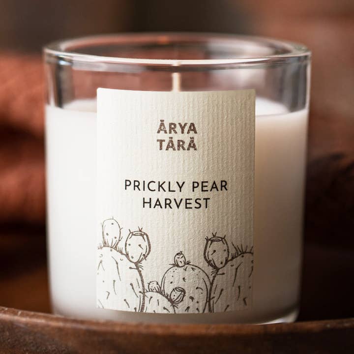 Arya Tara - Wholesale Jar/Filled Candle - Prickly Pear Harvest Petite Candle | Votive gift Arizona