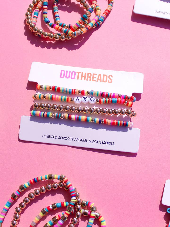 Miley Sorority Bracelet Stack for wholesale by Duo Threads