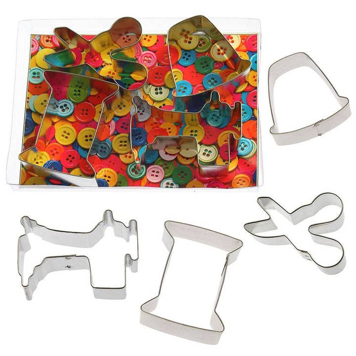 CookieCutter.com - Wholesale Cookie Cutter - Sewing Mends The Soul 4 Pc Set L9039