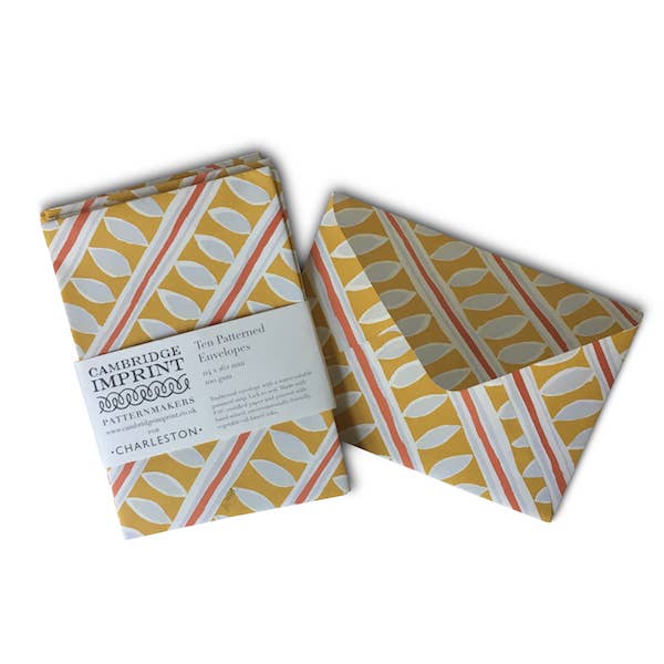 Cambridge Imprint - Wholesale Envelopes - Packet of Ten Patterned Envelopes Charleston Stripe1