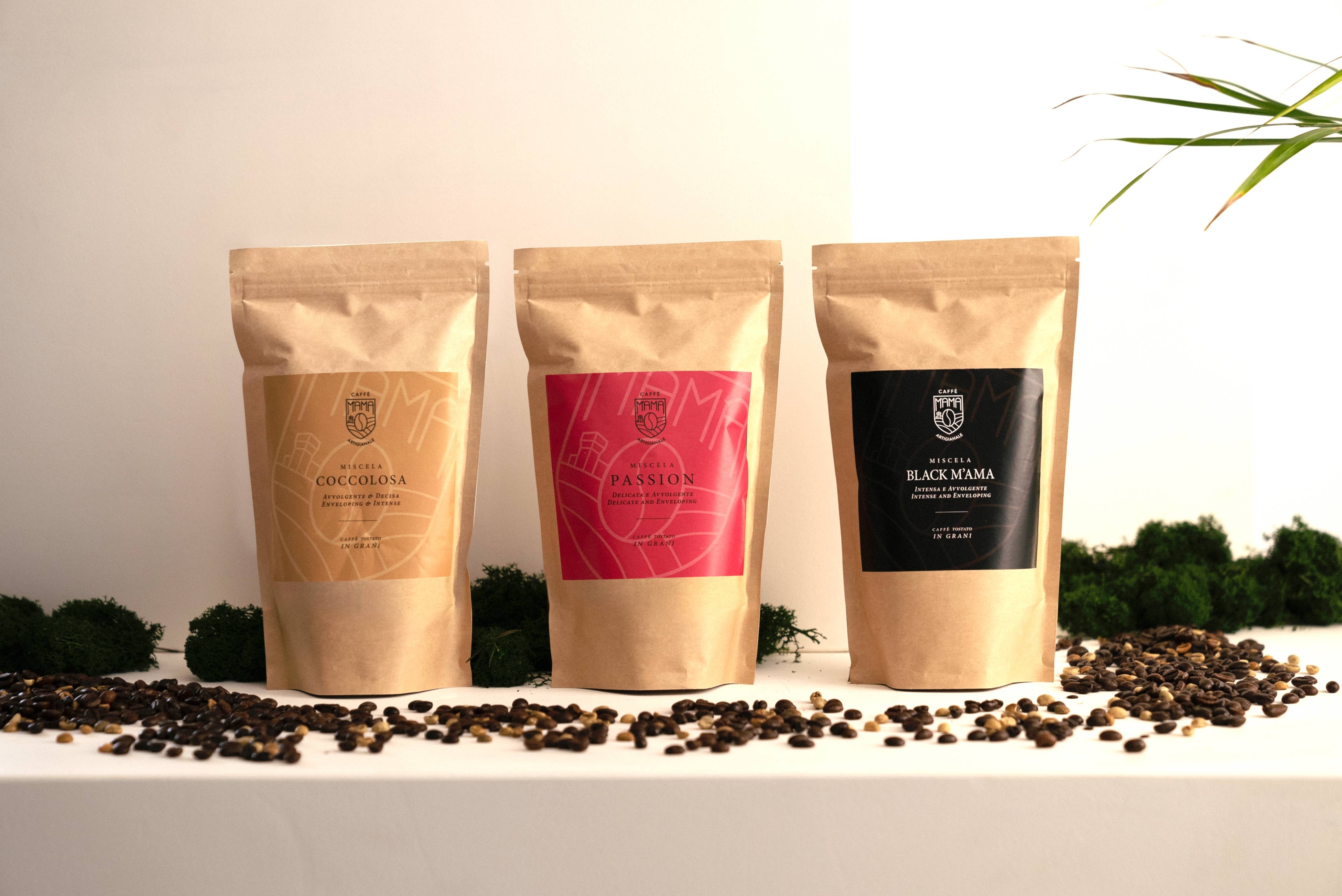 Cafe srls - Wholesale Coffee Beans - M'AMA MIXED BOX 24 pcs x 250g of coffee beans (8X3)1