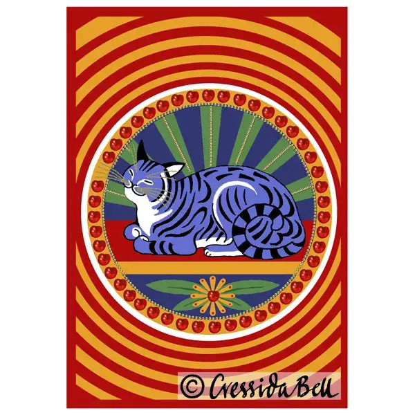 Cressida Bell - Vente Carte de vœux classique - Carte de vœux Cat Cake1