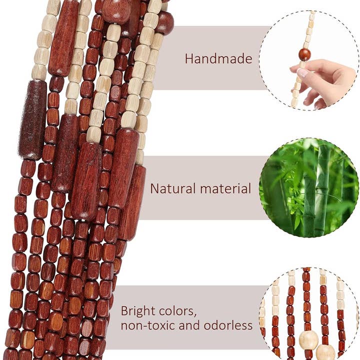 OMA - Eclectic Home - Wholesale Curtain - Beaded Curtain For Doorway Hand Crafted Bamboo Door Divider 5