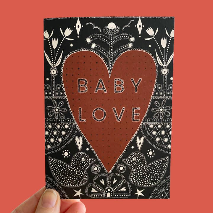 Amor de Bebé - Tarjeta de bebé inspirada en la reina perlada para venta al por mayor de Piece of the Peach