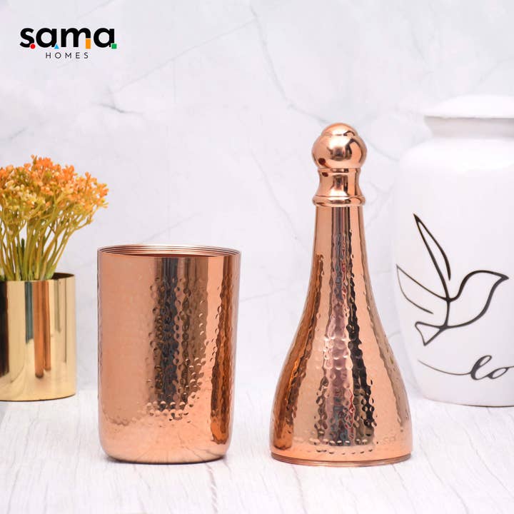 Elegant Design Copper Finished Champagne Bottle Case Barware for wholesale on Faire