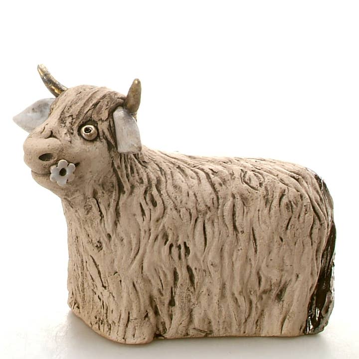 Enigma Supplies – wholesale Dekorativ statyett – Ko med blomma keramisk figur | Olika färger15