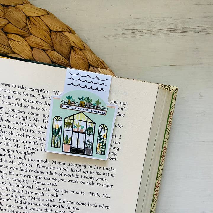 Cactus Plant Shop Magnetic Bookmark for wholesale by Makerie Day