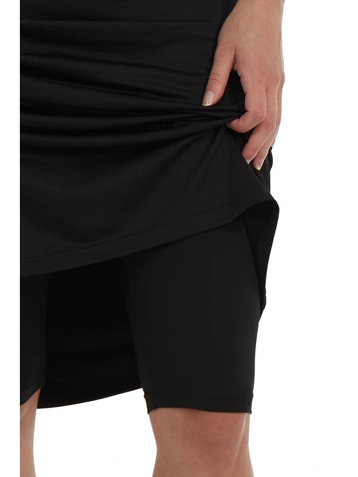 Snoga Athletics - Wholesale Skort - Women's - Midi Basic Skort 26'' - Black4