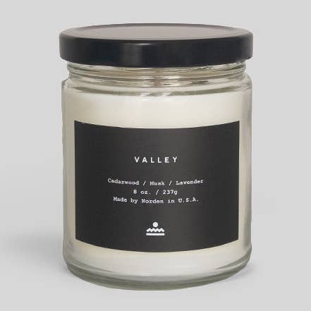 Vela en tarro Valley de 8 onzas para venta al por mayor de Norden