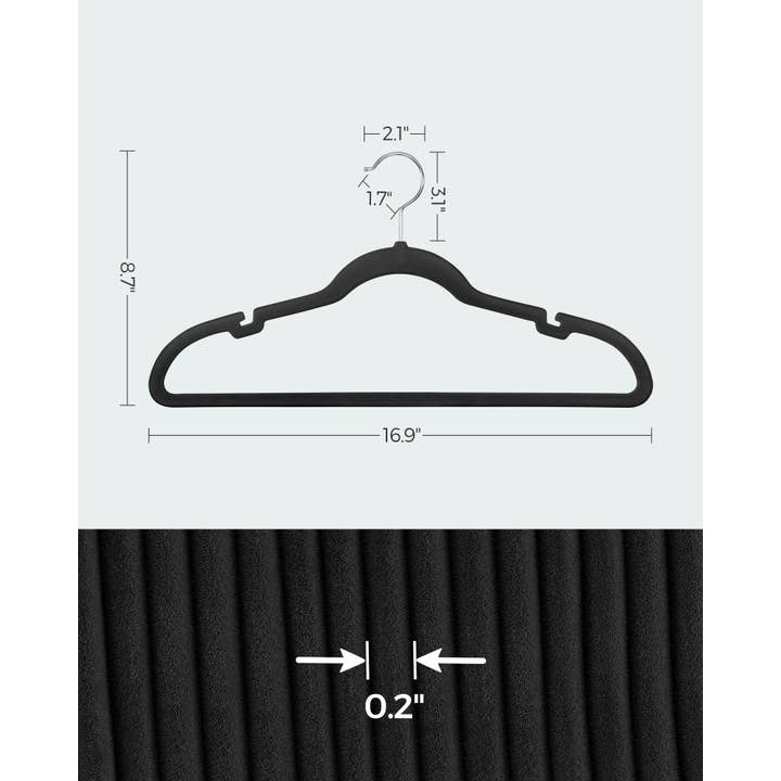 Greenwestons – wholesale Clothes hangers – Velvet Hangers 30 Pack, Non-Slip Clothes Hangers-