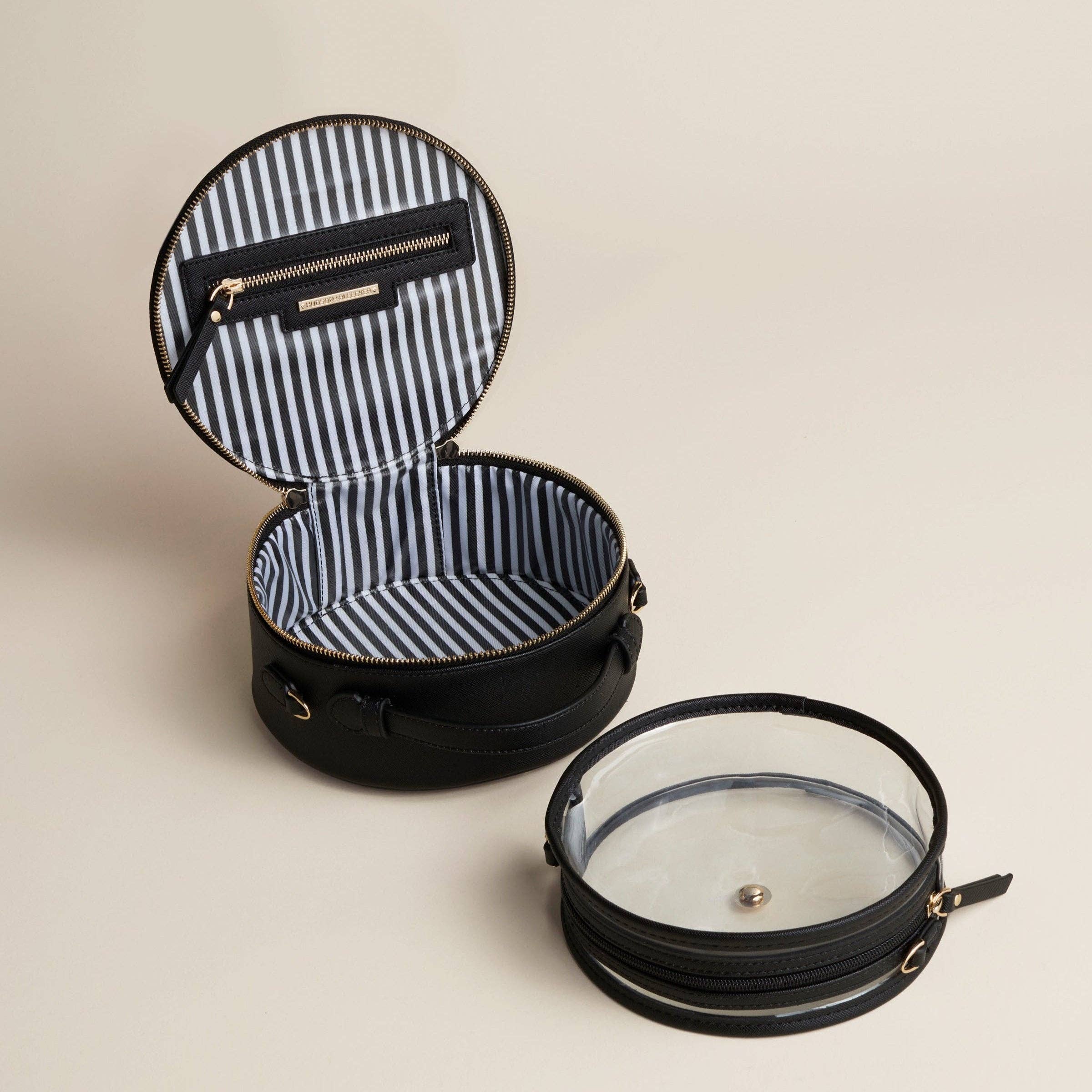 Hudson + Bleecker - Vente Sac à main avec poignée sur le dessus – femme - Étui de voyage rond Nomad - Bleu lagon3