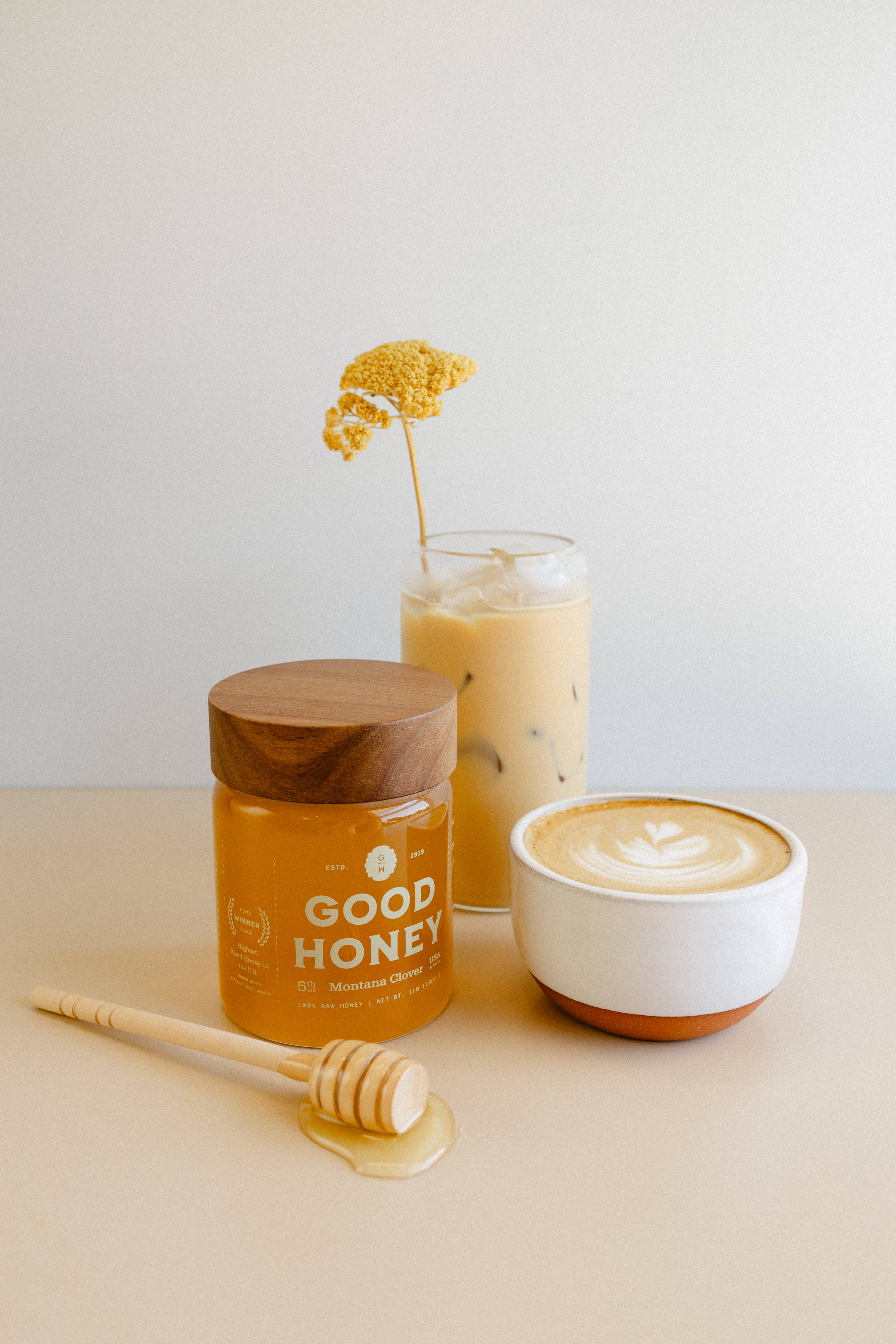 Good Honey - Wholesale Honey - 16oz Montana Clover Retail Jars - Case of 122