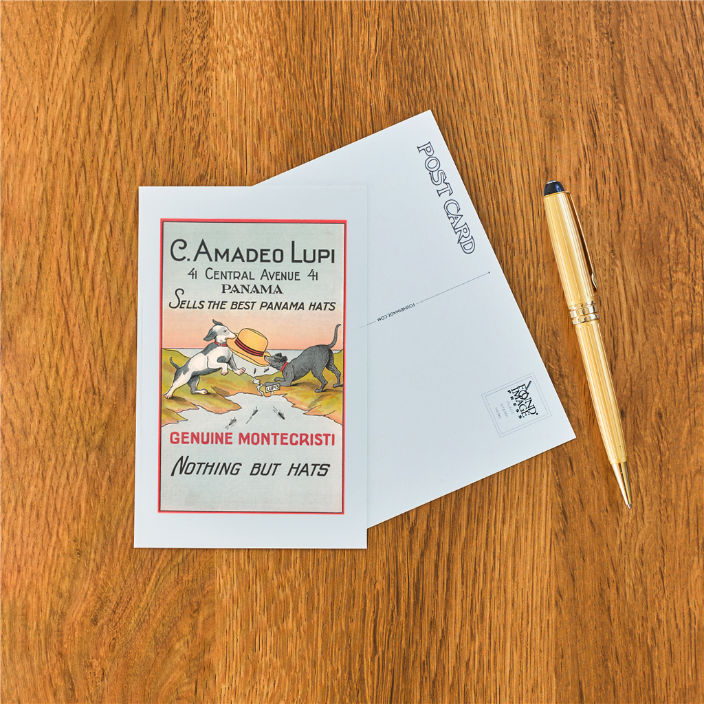 Found Image Press - Vente Cartes postales - Carte FN-540 Panama Hat Ad1