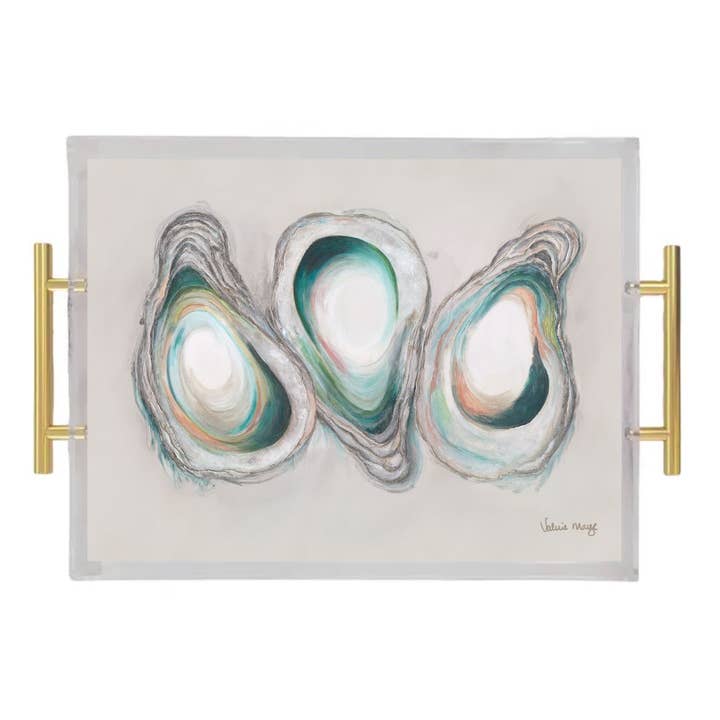 Cajun Caviar IV Acrylic Serving Tray for wholesale by 318 Art Co.