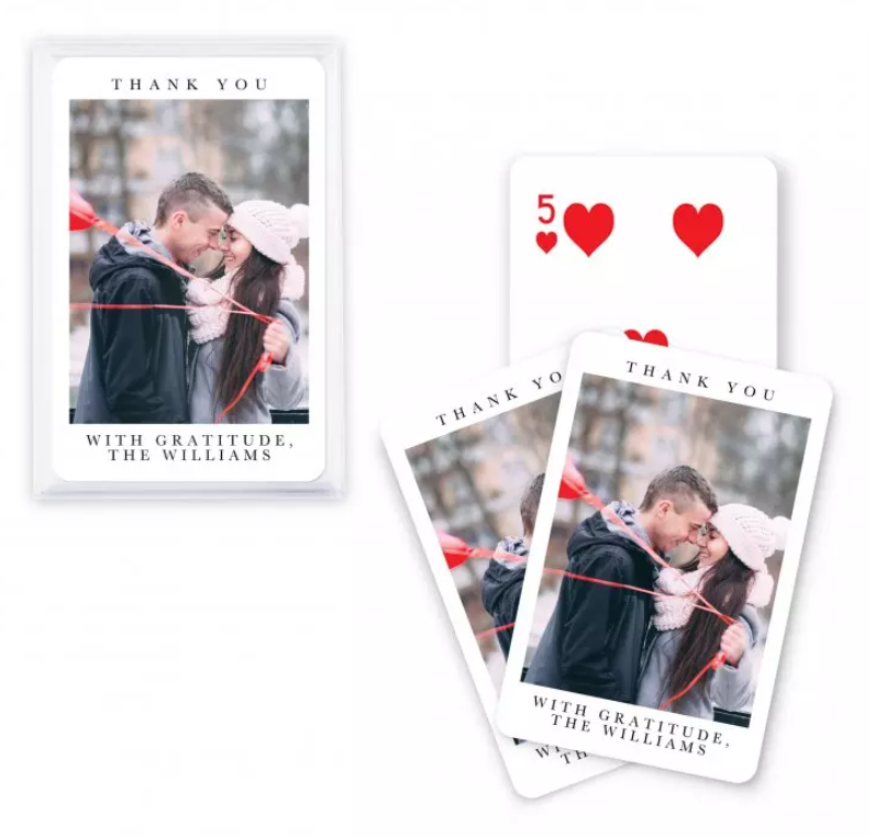 Weddingstar Inc. – wholesale Playing cards – Custom Photo Printed Playing Card Favor - Timeless Snapshot1