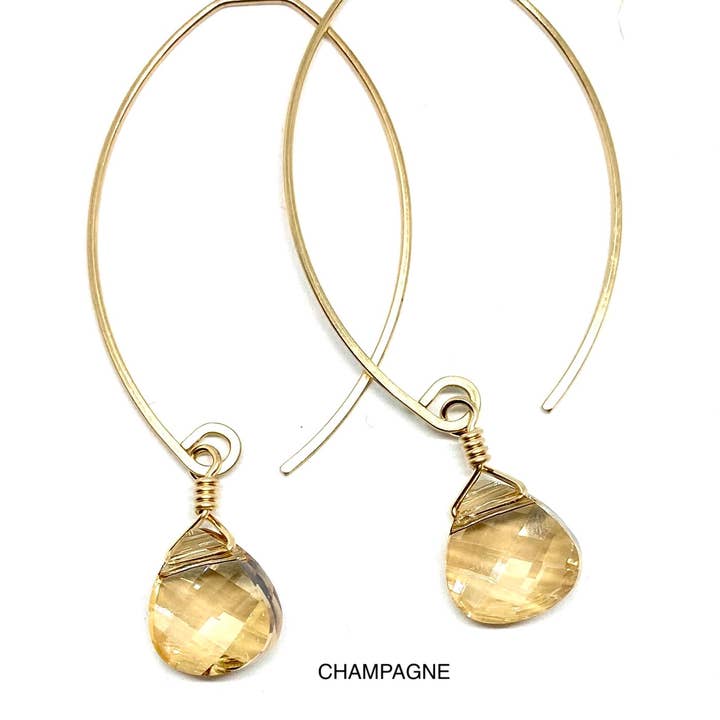 noon designs - Wholesale Dangle Earrings - mini Swarovski earrings