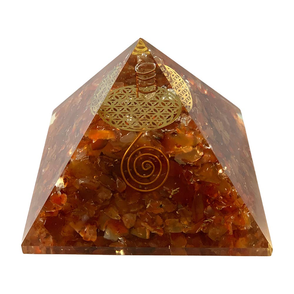 VIE - Wholesale Spiritual Stone/Crystal - Orgone Reiki Healing Pyramid - Energy Cleansing, 7.5cm0