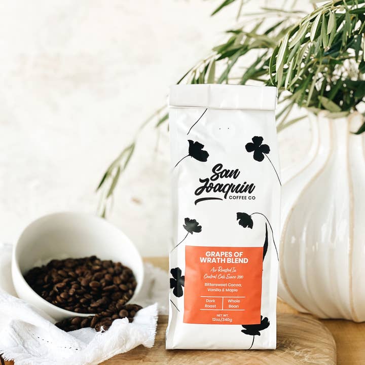 Grapes of Wrath Blend Coffee Whole Bean for wholesale by San Joaquin Coffee Company