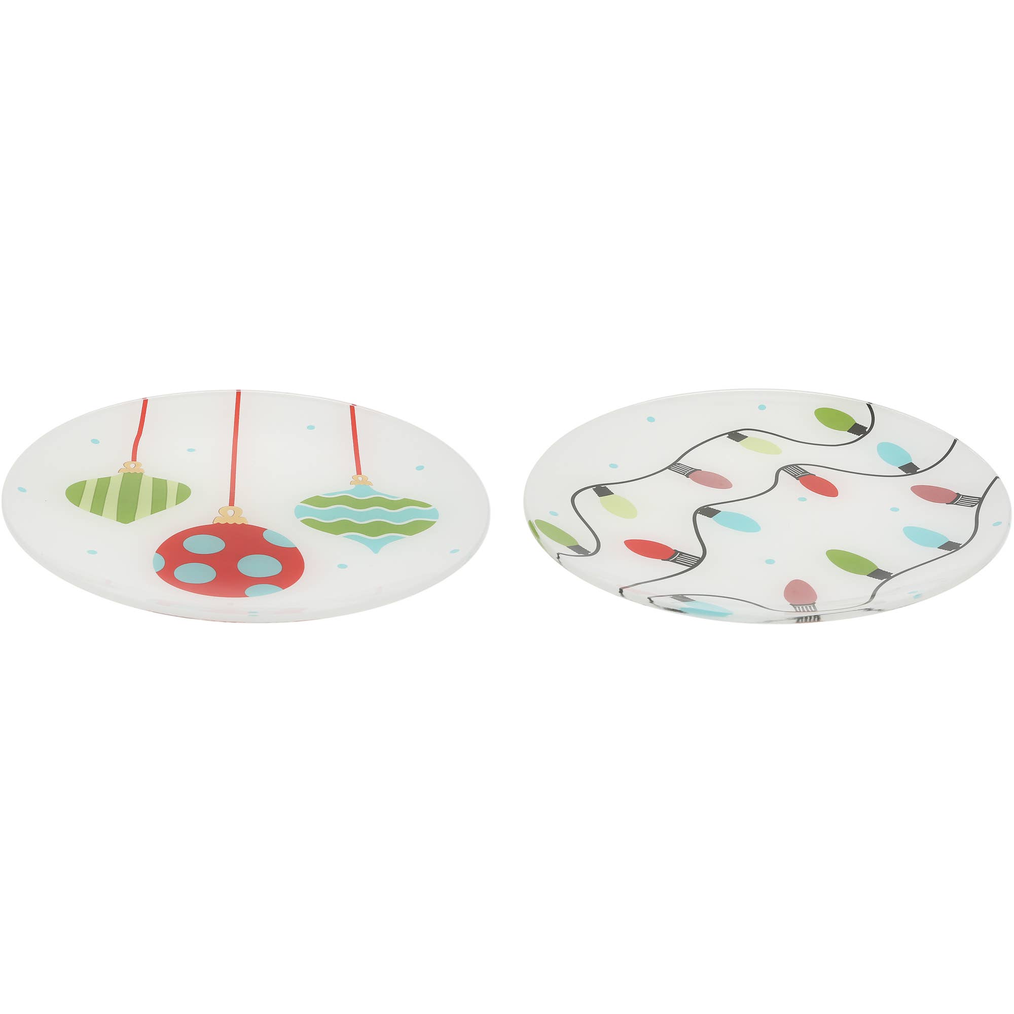 Pavilion - Wholesale Appetizer Serveware - Holiday - 8" Glass Appetizer Plates (Set of 2)1