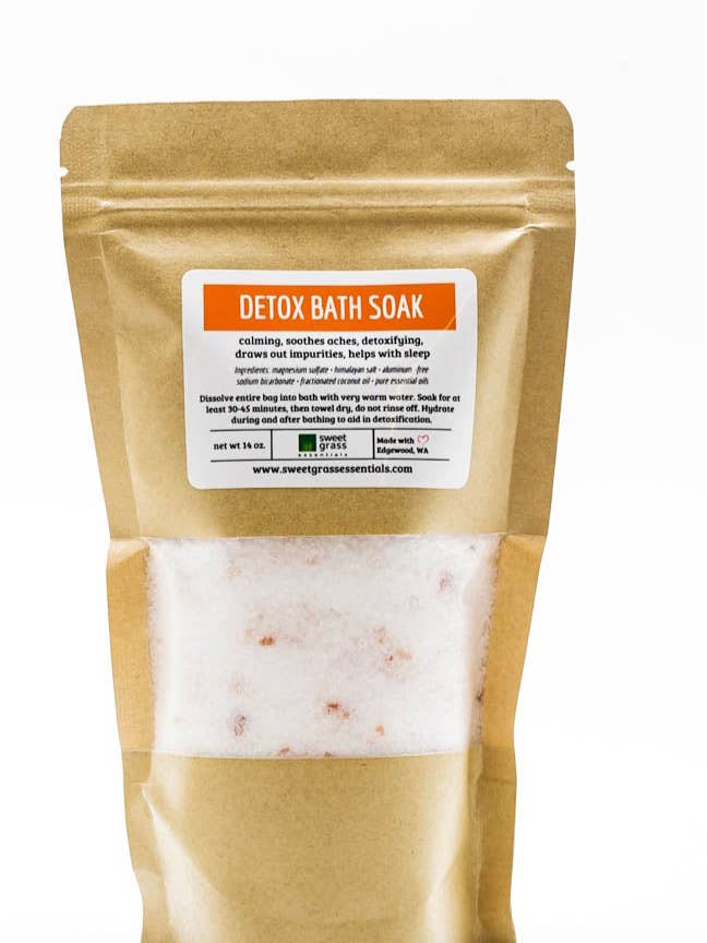 Detox Bath Soak for wholesale by Sweet Grass Essentials