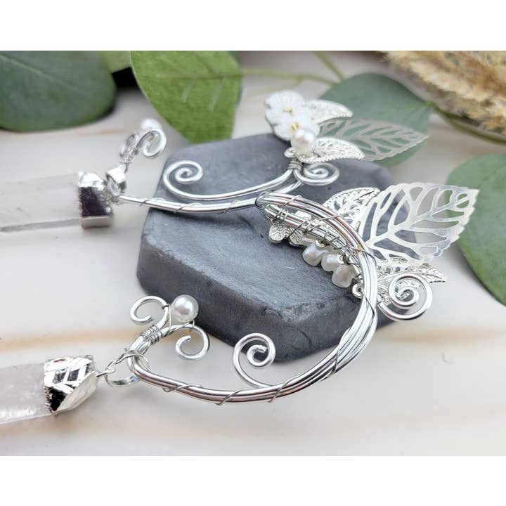 WonderLight Jewelry – Großhandel Ear Cuff/Ohrklemme – Elfenohren mit silbernem Bügel – Fee / Harmonie8