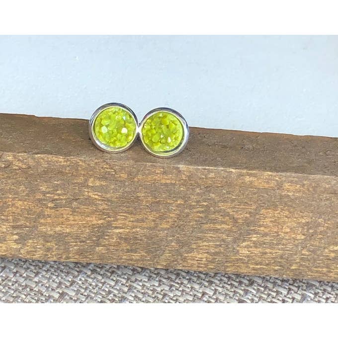 Zola Druzy Studs Hierba Verde para venta al por mayor de KL Collective/Designs by Katie Leigh